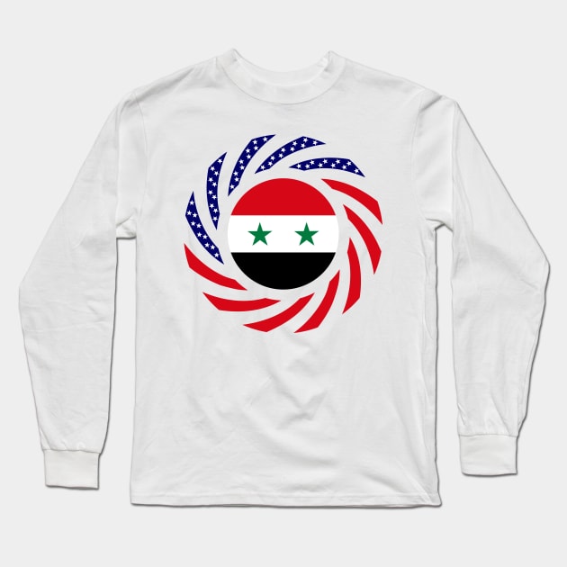 Syrian American Multinational Patriot Flag Series Long Sleeve T-Shirt by Village Values